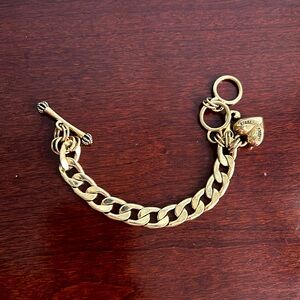 Juicy Couture chain link gold bracelet